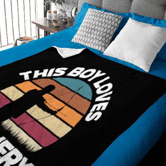 Bow Boy Child Archery Baby Blankets