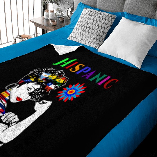 Hispanic Heritage Month Latino Countries Flag Baby Blankets