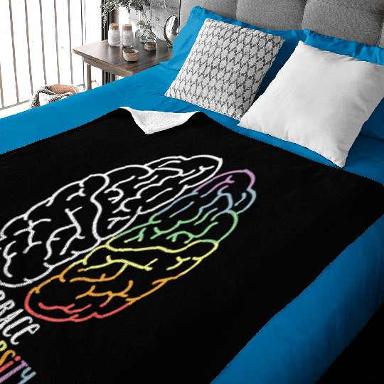 embrace neurodiversity Baby Blankets