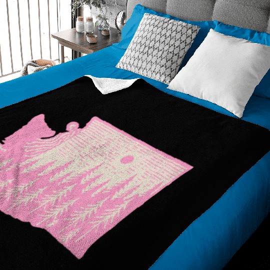 Washington DC Wild Outline State Baby Blankets