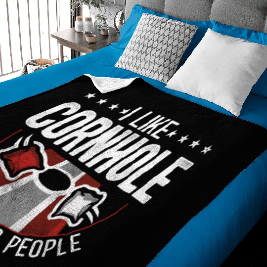 Cornhole Team Bean Bag Player Baby Blankets