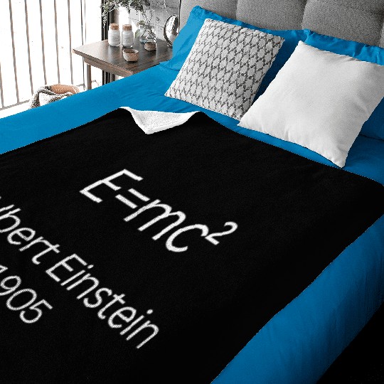 Math Geek: Wear an Iconic equation! Baby Blankets