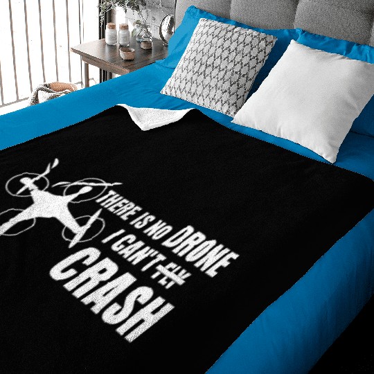 Quadrocopter Drone Crash FPV Drones Baby Blankets