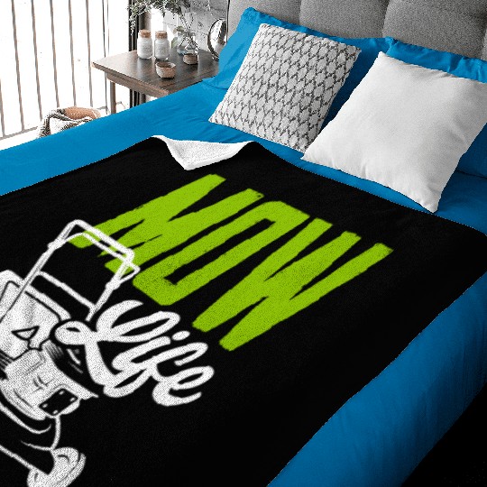 Landscaper Gardener Lawn Mowing Life Baby Blankets