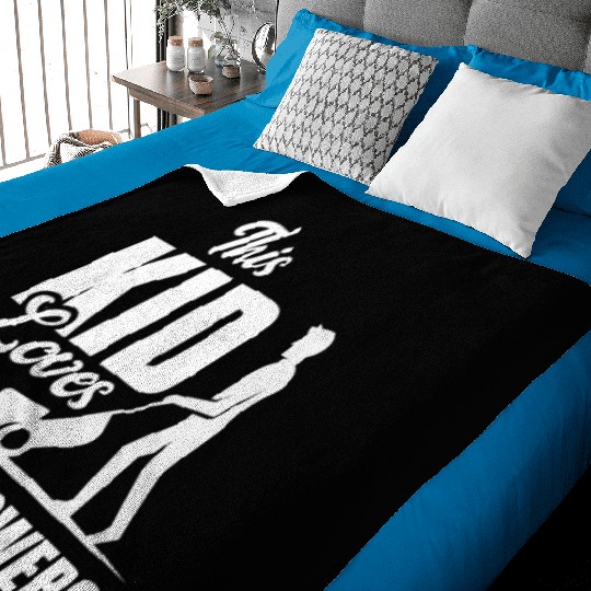 Landscaper Gardener Child Lawn Mowing Baby Blankets