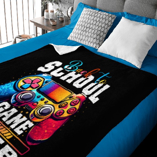 Happy Back to school Game Over Grunge Design Baby Blankets