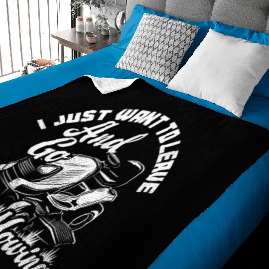 Landscaper Gardener Lawn Mowing Go Baby Blankets