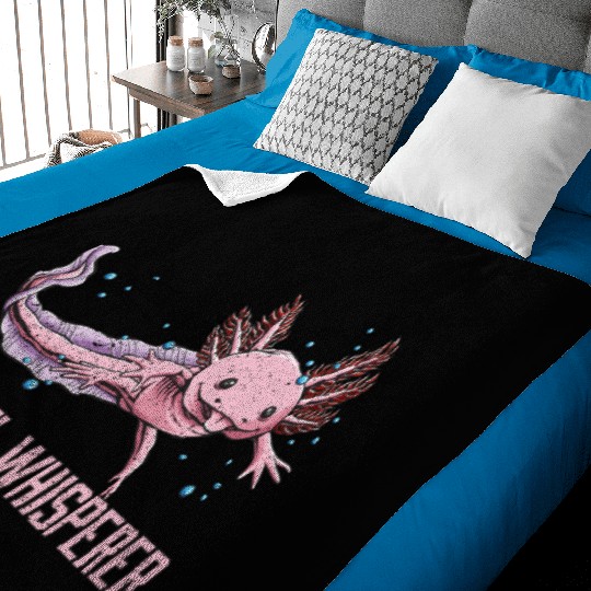 Axolotl Whisperer Salamander Animal Lover Amphibia Baby Blankets