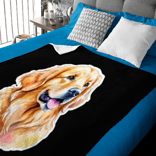 Golden Retriever Golden Retriever Baby Blankets