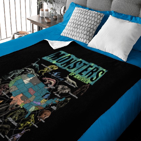 Cryptid Monsters Folklore Creature Cryptozoology Baby Blankets