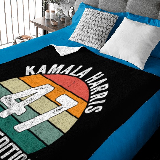 Kamala Harris 47 Limited Edition Vintage Sunset Baby Blankets