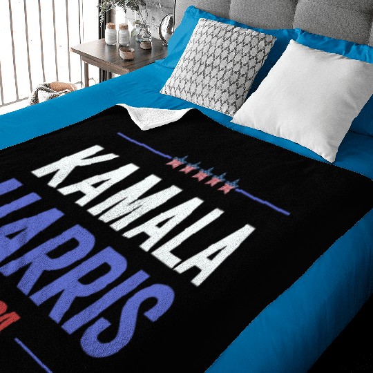 Kamala Harris for President 2024 Baby Blankets