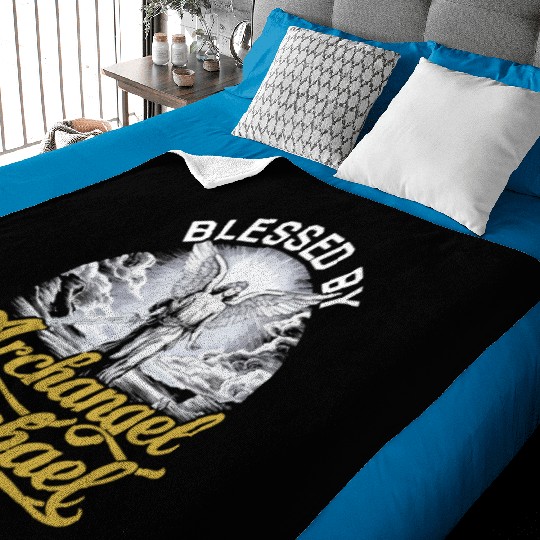 Archangel Michael Catholic Christianity Angel Baby Blankets