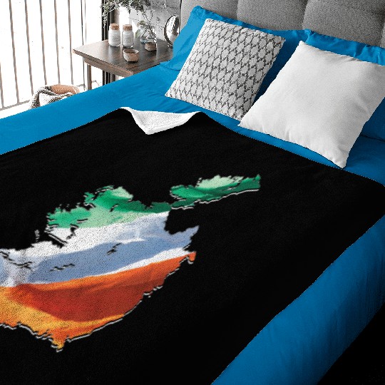 Ireland | Real Flag | Flag Map Baby Blankets
