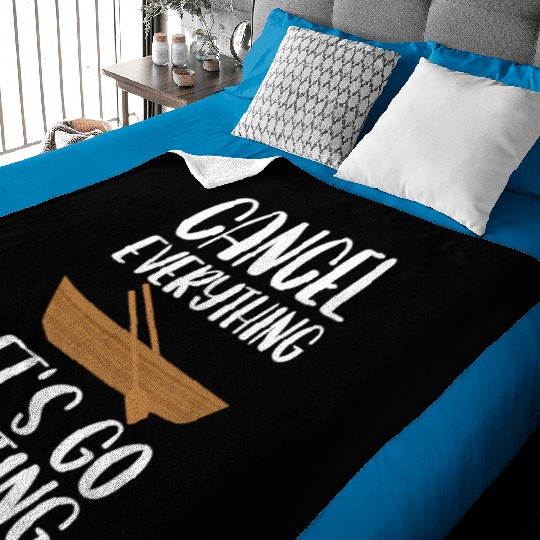 funny dad loves boating sailing cool Baby Blankets