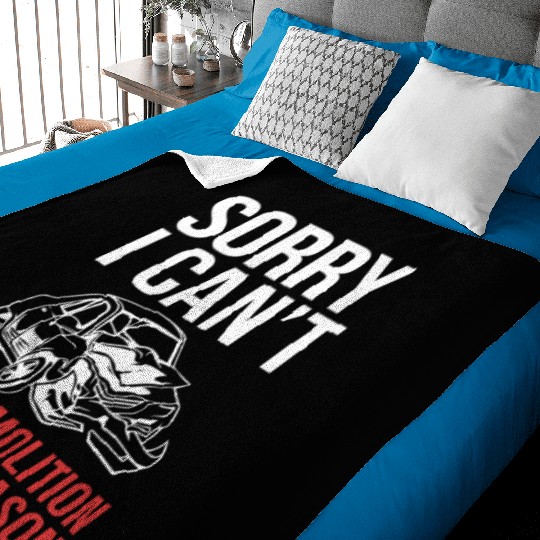 Funny Demolition Derby Its Demolition Derby Season Baby Blankets