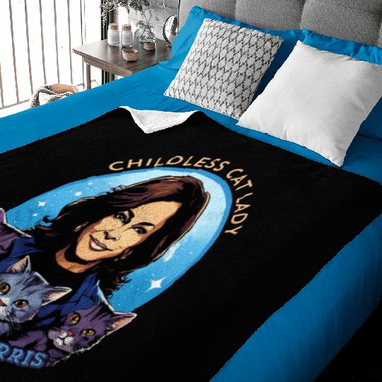 Childless Cat Lady Kamala Harris Baby Blankets