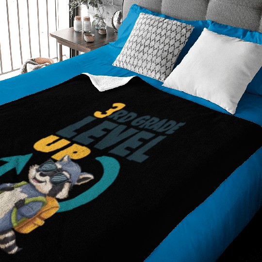 3RD Grade Level Up Back To School Design Baby Blankets