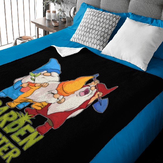 Gardener Gnome Gnome Garden Gangster Baby Blankets
