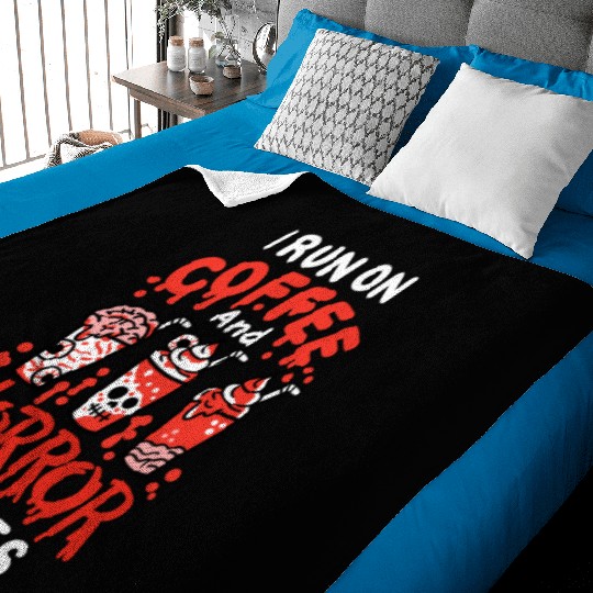 Horror Movie and Coffee Baby Blankets
