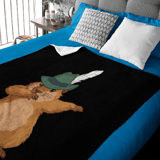 Groundhog Marmot for a Marmot lover groundhog fan Baby Blankets