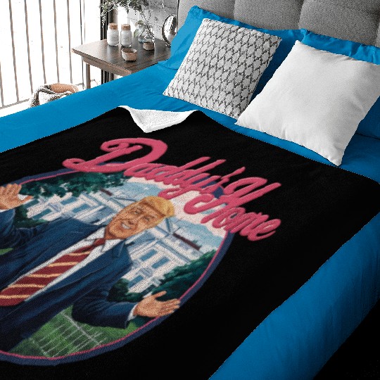Trump Daddys Home White House 2024 Baby Blankets