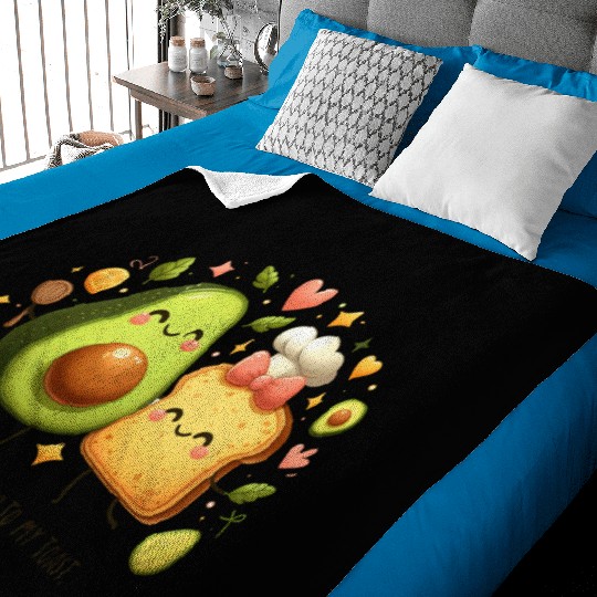 Funny Avocado Toast Baby Blankets