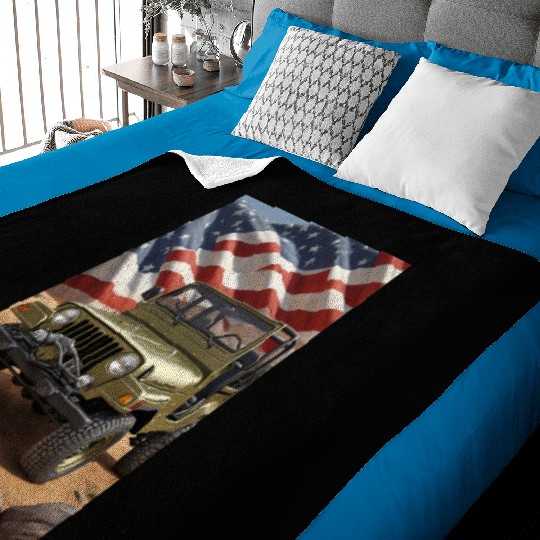 Jeep US Baby Blankets