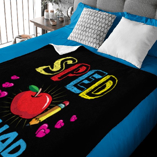 Sped Teacher special education teacher quad Baby Blankets