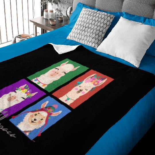 Four squares Alpaca Baby Blankets