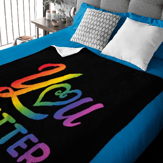 LGBT You Matter Transgender Lesbian Rainbow Gay Baby Blankets