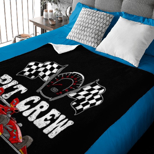 Pit Crew Racing Car Lover Baby Blankets
