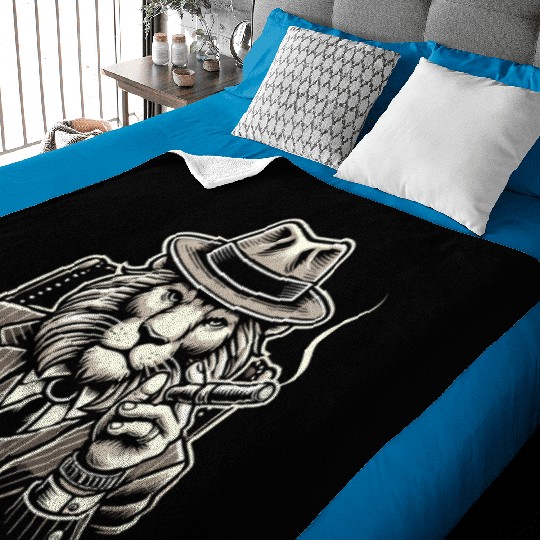 Mobster Gangster Mafia Organized Crime Boss Baby Blankets