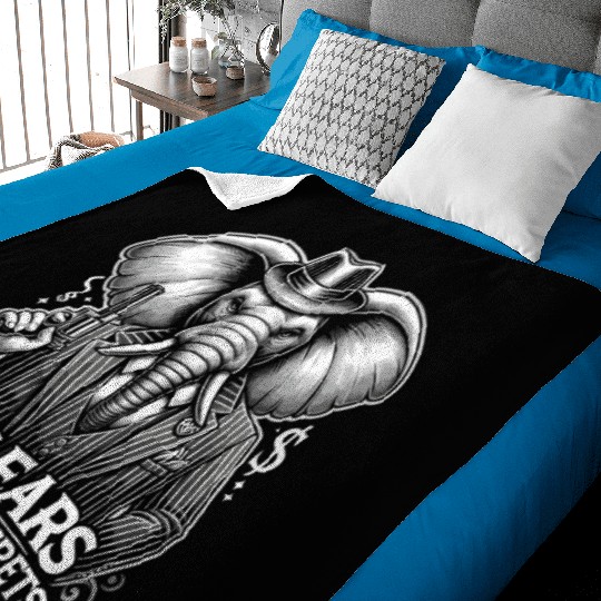 Mobster Gangster Mafia Organized Crime Boss Baby Blankets