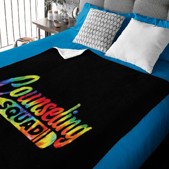 School Counselor Tie Dye Baby Blankets