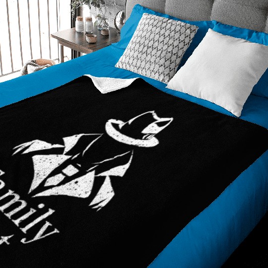 Mobster Gangster Mafia Organized Crime Boss Baby Blankets