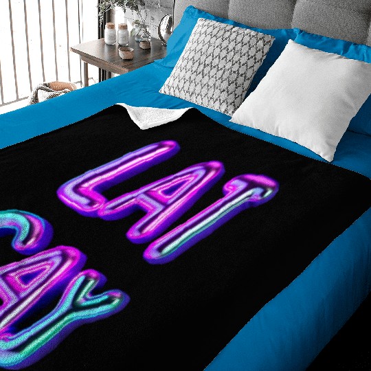 Typography Baby Blankets