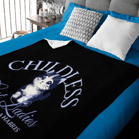 Childless Cat Ladies For Kamala Harris Baby Blankets