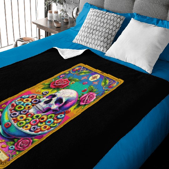 The Cereal Killer Tarot Baby Blankets