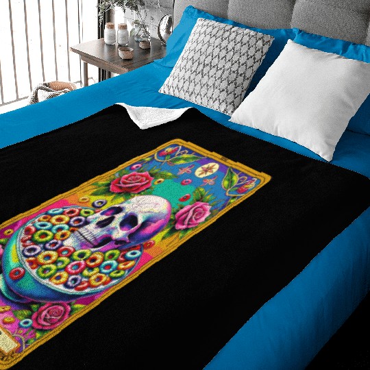 The Cereal Killer Tarot Baby Blankets