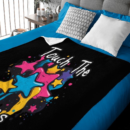 Touch The Stars Splatter Baby Blankets
