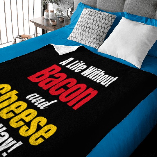 A Life Without Bacon and Cheese No Way! Meaty Baby Blankets