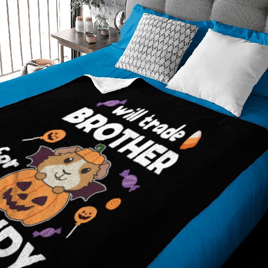 Guinea Pig Halloween Trade Brother For Candy Baby Blankets