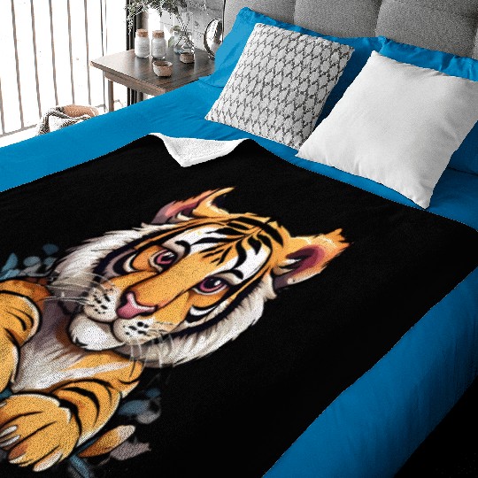 Baby Tiger Baby Blankets