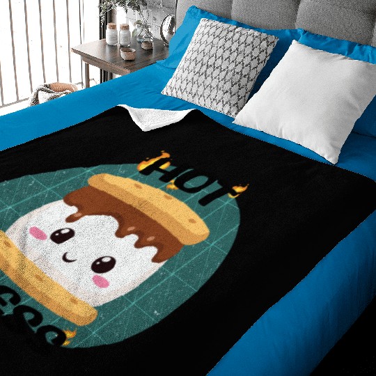 Hot Mess Kawaii S'more Meme Baby Blankets