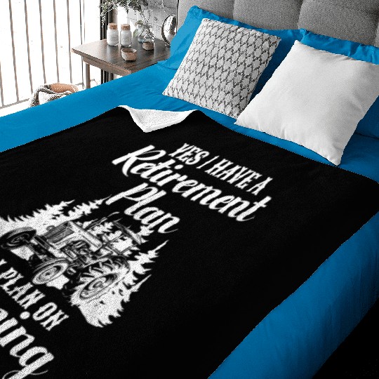 Farmer Field Tractor Agriculture Baby Blankets