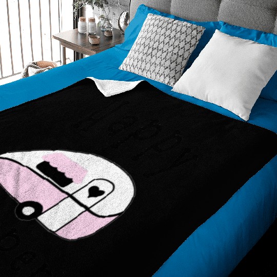 Happy Camper - Camping Baby Blankets