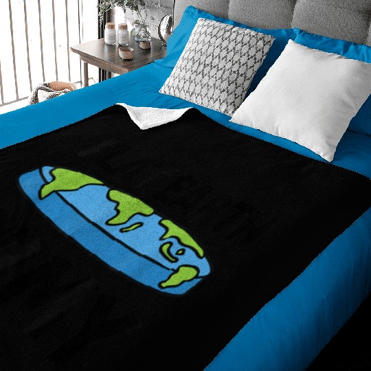 Flat Earth Army Flat Earther Flat Earth Baby Blankets