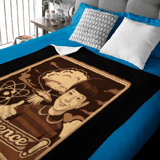 Bold Science Typography for Active Minds Baby Blankets