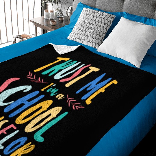 School Counselor Trust Me I'm A Baby Blankets